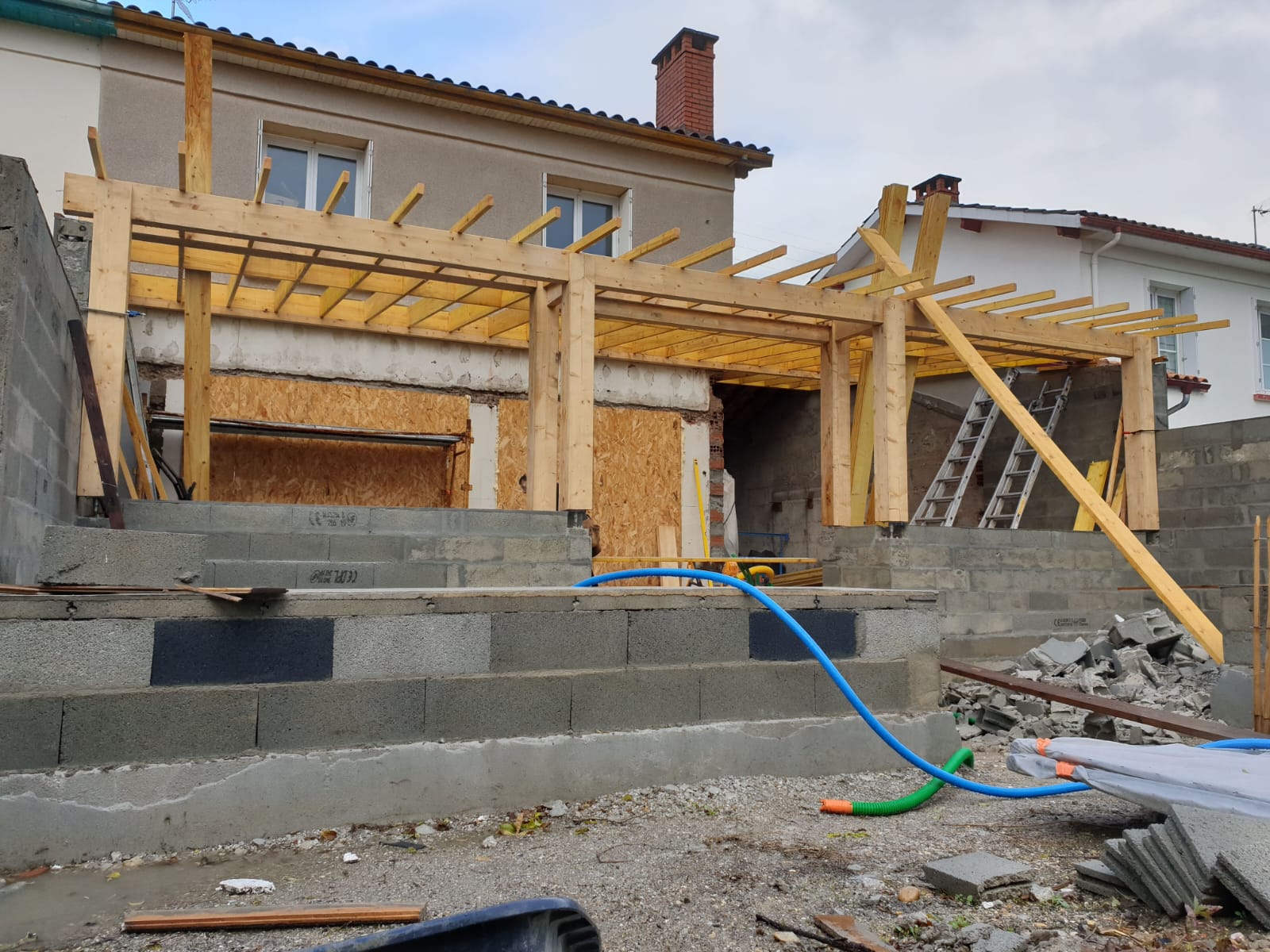 Création structure bois sur Eysines