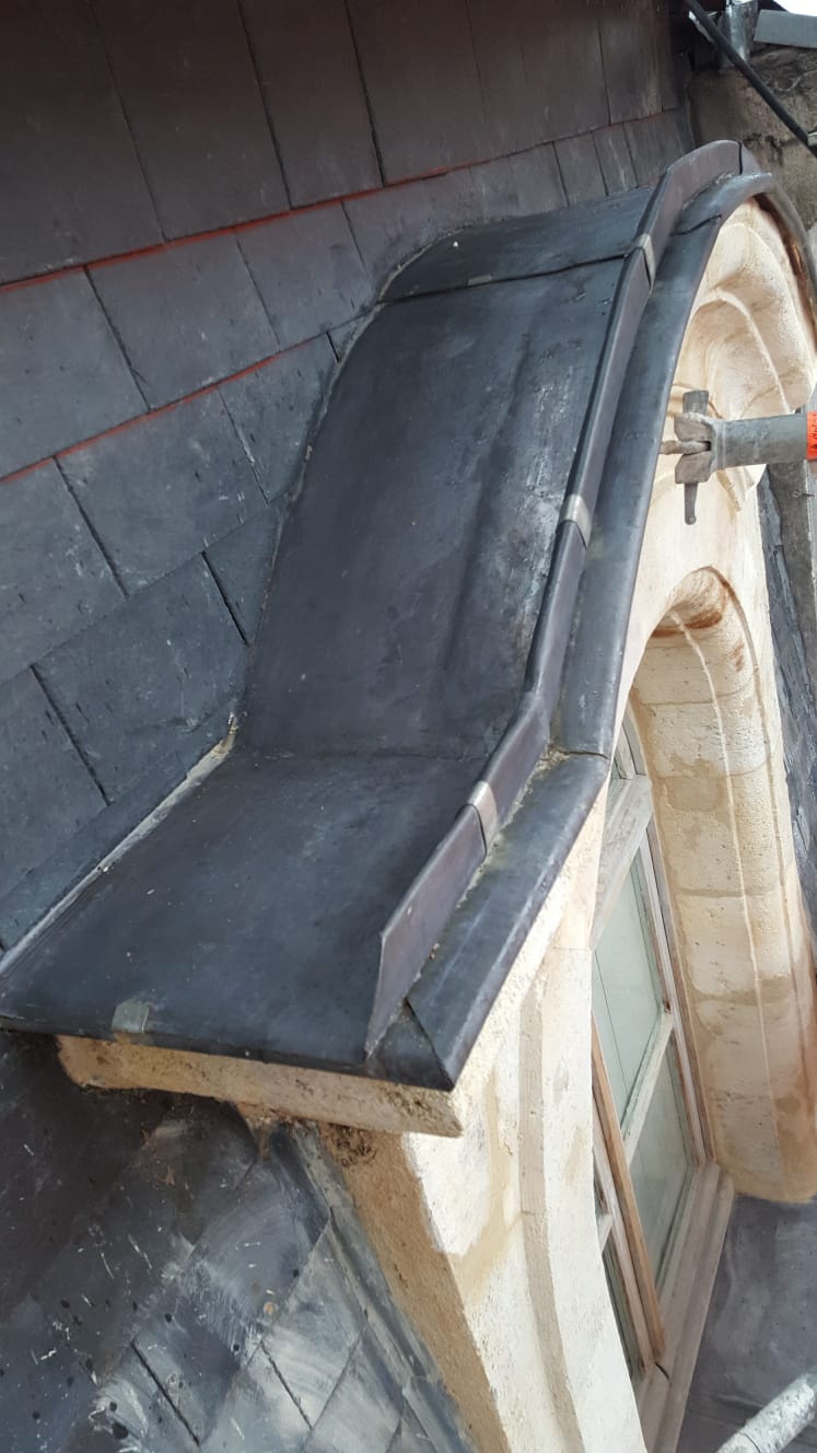 Après travaux – Reprise complète en plomb façonné